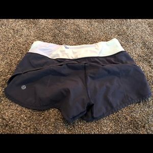 Navy with striped band at top lulu shorts